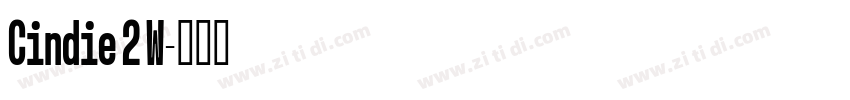 Cindie 2 W字体转换